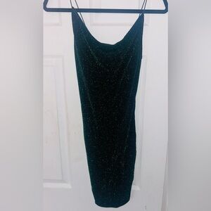 Green Glitter Mini Dress – Size 4 (US)